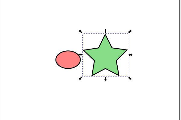20. 緑色の星形を選択する